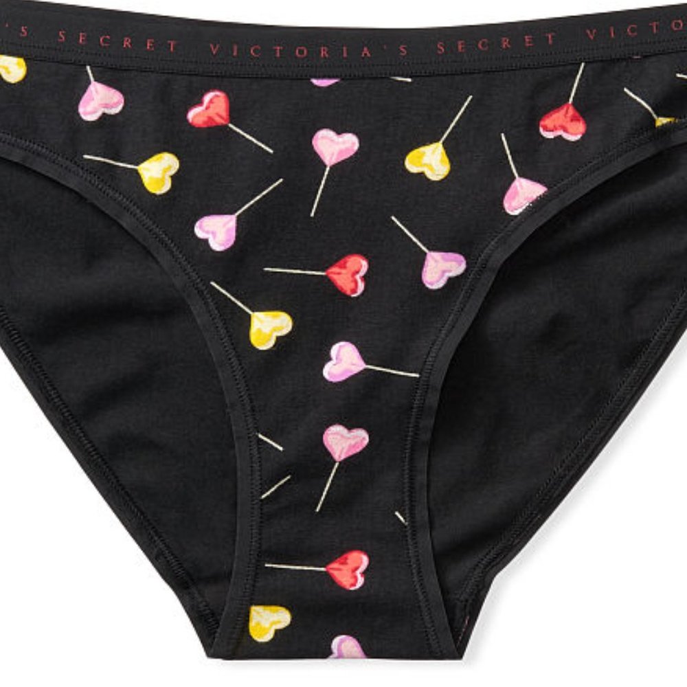 Hearts 💗 XS Bikini VS NWT Heart Lollipops Victoria's Secret NEW So Cute! - Picture 10 of 12